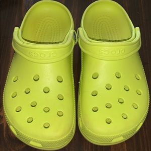 Neon Green Crocs